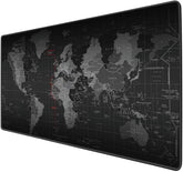 Gaming Mouse Mat Large Anti-Skid Mouse Pad, World Map Mousepad Rubber Base and Stitched Edges for Gamers Office 35.4 x 15.7 x 0.12 Inches